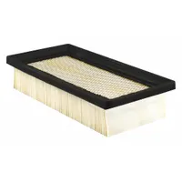 Rectangular panel engine air filter for buses, compatible with Briggs & Stratton vehicles. Overall length 7 inches. Ensures clean air intake to protect engine components from dust and debris