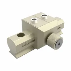 Adjustable gripper jaws for VGP/VZP series parallel grippers. Constructed from anodized aluminum alloy with a 4 mm adjustment pitch. Used for precise workpiece handling in industrial automation, assembly, and robotic end-of-arm tooling.