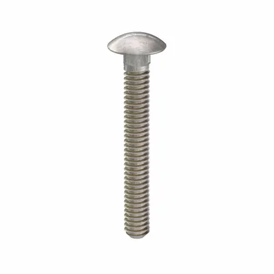 USA INDUSTRIALS Carriage Bolt: Square Neck, 1/4"-20 Thread Size, 2 in lg, Stainless Steel - 316 Stainless Steel Square Neck Carriage Bolts