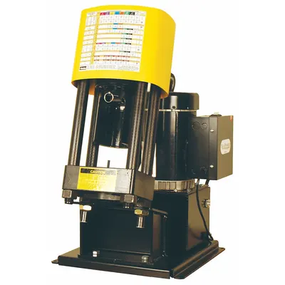 Parker Crimping Machine: 1 1/4 in Max, Corded, 120V, Bench Mount, 30 ton Force - Parker Hydraulic Hose Crimping Machines