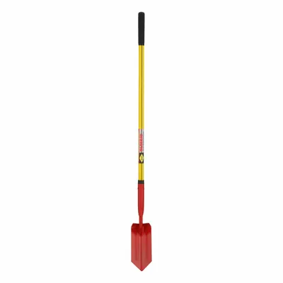 NUPLA 75.69-205 Trenching Shovel, 14 ga Steel Blade, Fiberglass Straight Handle - Trenching Shovels