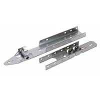 This operator bracket is used for mounting a garage door opener to the door track. It measures 24 inches and accommodates maximum track sizes. Suitable for use in garage door roller systems