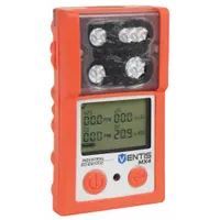 Portable multi-gas detector for monitoring Nitrogen Dioxide in industrial environments. Orange housing with IP66/IP67 ingress protection. Powered by a Lithium Ion battery