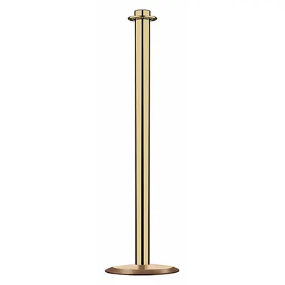 LAWRENCE METAL Contemporary Top Post: Contemporary, 33 5/8 in Post Ht, Steel, Flat, 35 in or Less - Flat-Top Rope Barrier Receiver Posts