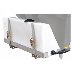 Stainless steel pre-wet kit for applying liquid solutions to materials before processing. Used in industrial settings to control dust, improve material handling, or add moisture. Suitable for mining, recycling, and aggregate processing applications.