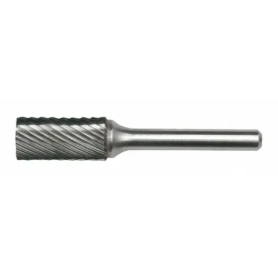 CLE-LINE SA-4 Single-Cut Cylinder Bur, 7/16" x 1" Head, 1/4" Shank - Single-Cut Cylinder Burs