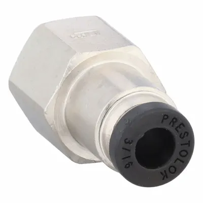 PARKER 66PLP-3-2 Nickel-Plated Brass Push-to-Connect x FNPTF Tube Fitting - Nickel-Plated Brass Tube Fittings
