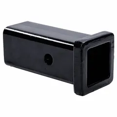 Carbon steel receiver tube with 2-inch inside diameter and 5/8-inch hitch pin hole. Used as a mounting point for hitches and towing accessories on trucks and trailers.