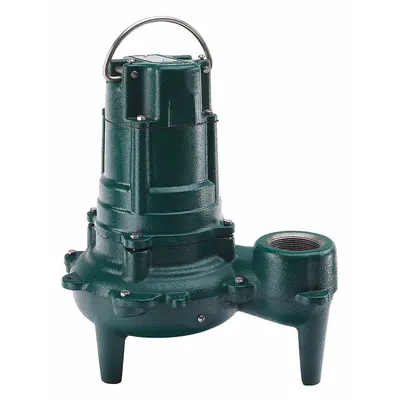 ZOELLER Sewage Ejector Pump: Cast Iron, Three Phase, 1/2 hp, 460V AC - General Purpose Sewage Ejector Pumps