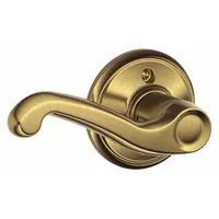 This SCHLAGE dummy lever lockset is designed for doors that do not require a latching function, such as closet or passage doors. It features a Flair style lever and is constructed of brass with a satin brass, blackened, satin relieved, and clear coated finish. The lockset is ADA compliant and suitable for commercial or institutional applications