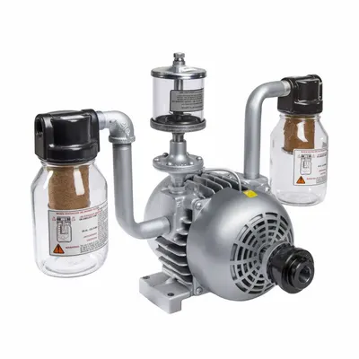 GAST Vacuum Pump: 1.5 hp, 21 cfm_16.5 cfm, 21 in Hg Max Vacuum - Rotary Vane Compressor/Vacuum Pumps without Motors