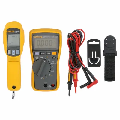 FLUKE Digital Multimeter Clamp On Kit: Digital Multimeter/Infrared Thermometer - Multimeter & Additional Instrument Kits
