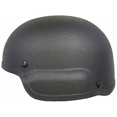 This Level IIIA ballistic helmet is constructed from Aramid with a black finish and features a 3/4-inch pad thickness. Designed with a mid-cut profile, it provides head protection suitable for tactical and security operations. The helmet meets Level IIIA ballistic standards for handgun rounds and fragmentation.
