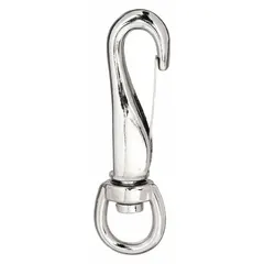 This light duty spring snap features a wire gate and zinc construction with a 3/16 in opening. Suitable for securing light loads or organizing equipment where lifting is not required. Commonly used for attaching small items to ropes, straps, or chains in non-critical applications.