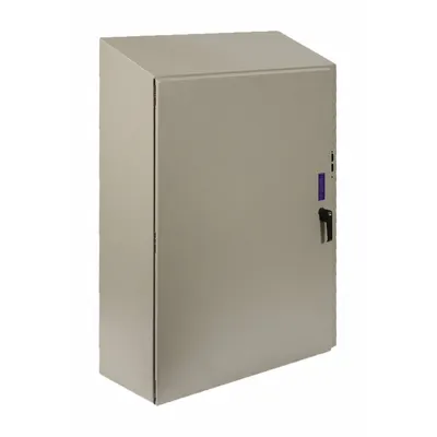 WIEGMANN Sloped Top Enclosure: Steel, 24 in x 26 in x 8 in, NEMA 12/13/3R/4, Solid Cover - Steel Washdown Enclosures