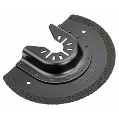 Carbide grit blades for oscillating tools, designed for scraping paint, adhesive, caulk, and other coatings from flat surfaces. Open-back universal OIS mount fits most oscillating tools. Sold as a 2-piece set.