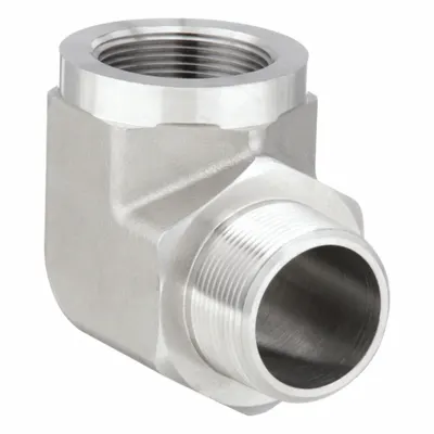PARKER Metal Pipe Elbow: 90° Elbow, 1 1/4 in x 1 1/4 in - High Pressure Precision Pipe Fittings
