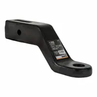 This Class 3 ball mount is constructed from forged steel with a black powder-coated finish for corrosion resistance. It features a 2 1/2 in ball diameter and accepts a 1 1/4 in ball shank. Non-adjustable design provides a fixed mounting point for towing trailers, boats, and equipment