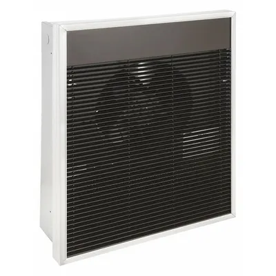 Dayton Recessed Electric Wall-Mount Heater: 2000 W/4000 W, 208V AC, Three Phase - Large Recessed Electric Wall Heaters