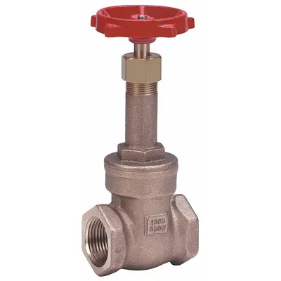 MILWAUKEE VALVE 1-1/4" Rising Stem Bronze Gate Valve, FNPT x FNPT, 300 psi CWP - Rising Stem Bronze General Purpose Gate Valves