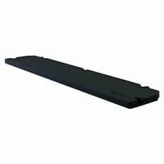 This storage shed shelf kit from SUNCAST is designed for use with plastic sheds featuring a gable roof. The kit includes one resin shelf measuring 50 inches by 10 1/4 inches by 1 1/4 inches in a black unfinished finish. Mounting hardware is included for installation. Use this shelf to organize tools, garden supplies, and other items inside the shed.
