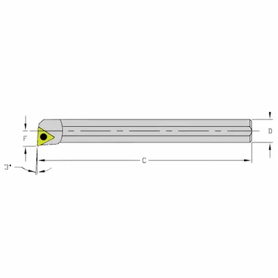 ULTRA-DEX USA HM12Q STUCR3 Indexable Boring Bar - Indexable Boring Bars
