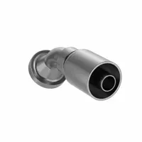 Steel 45° elbow crimp fitting with flange x crimp connection. Designed for -12 dash size hydraulic hose. Male x genderless fitting gender with 0.511"-27 thread. Used to create permanent hose assemblies in hydraulic systems