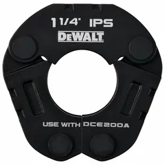 This jaw and ring set is designed for use with standard and extended press tools on 1-1/4 in pipe. It is suitable for pressing connections in carbon steel and galvanized steel pipe systems. Typical applications include commercial plumbing, HVAC, and fire protection installations.