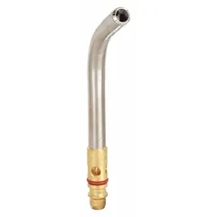 This TURBOTORCH Extreme Series tip produces a swirling flame pattern for brazing and soldering applications. It features a 1/2 in size and a Quick Connect connection for use with G-4/PLF-A5 torch handles. Requires an external lighter for ignition.