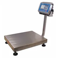 B-TEK WORLDWEIGH Industrial Bench Scale: 15 3/4 in x 19 3/4 in, IP66, Corded Remote, Stainless Steel (MPN C300)