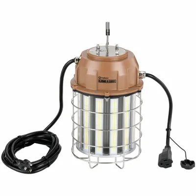 SOUTHWIRE Overhead Light: LED, Corded, Hanging Light, 10 ft Power Cord Lg, 120/277V AC - Hanging Lights