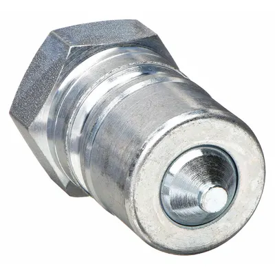 PARKER Hydraulic Quick Connect Hose Coupling: 3/4 in Coupling Size, Steel - ISO B Series Hydraulic Quick-Connect Coupling Plugs