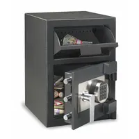 Cash Depository Safe: Digital Combo Lock, 1.3 cu ft Capacity, Steel, 24 in H x 14 in W x 15 3/5 in D (MPN DH-109E)