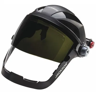 JACKSON SAFETY Face Shield: Anti-Fog, Reusable, Clear - Jackson Safety Face Shield Assemblies for Hard Hats