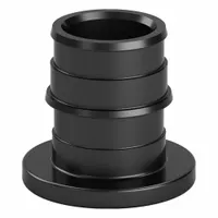This ZURN polymer barbed fitting plug is designed for expansion-type PEX connections, with an inside diameter of 1 31/64 in. It is used to seal the end of PEX tubing in plumbing systems, providing a termination point for water supply lines