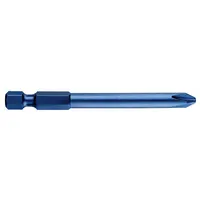 WESTWARD Power Bit: Power Bit, Imperial, PH2 Bit Industry Size, #2 Bit Size, Std, Impact Rated, 5 PK