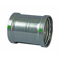 This straight coupling is used to join two lengths of 3 in CTS copper tube in potable water systems. The press-fit x press-fit design creates a secure connection without soldering or threading. Made of stainless steel