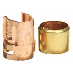 Fuse reducer for cylindrical fuses, designed to fit fuse class RK1/RK5. Accommodates a fuse clip size of 60 A with a minimum fuse size of 0 A. Enables use of smaller fuses in larger fuse clips for flexible circuit protection in industrial panels.