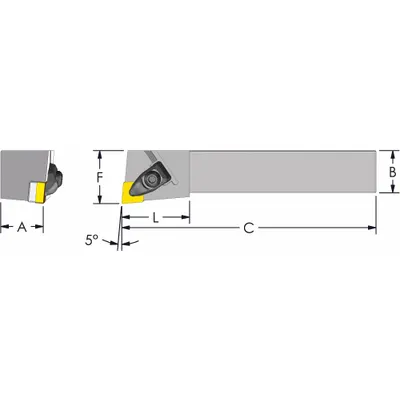 ULTRA-DEX USA DCLNL 16-4D Indexable Turning & Profiling Toolholder - Indexable Turning & Profiling Toolholders