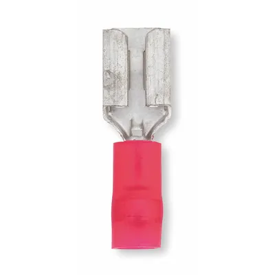 STA-KON Wire Disconnect: Female Socket, Red, Nylon, Partial Coverage - Partially Insulated Quick Disconnects