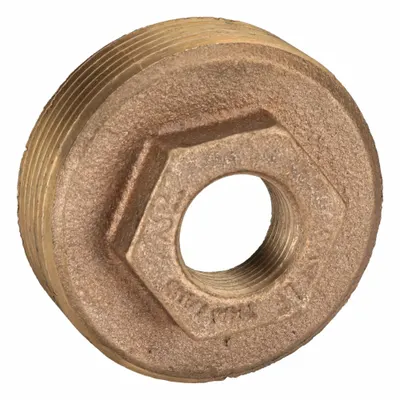OEM APPROVED VENDOR 2 1/2 in x 3/4 in Brass Straight Pipe Fitting - Threaded Low-Pressure Pipe Fittings for Potable Water