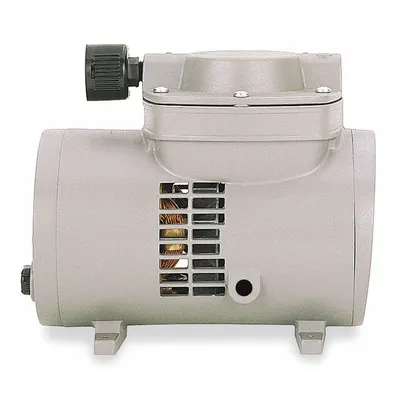 THOMAS Vacuum Pump: 1/15 hp, 115V AC, 22.4 in Hg Max Vacuum - Diaphragm Combination Compressor & Vacuum Pumps