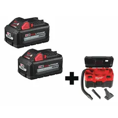 This MILWAUKEE shop vacuum features a 2-gallon plastic tank for wet or dry debris collection. It is bagless and includes a 1-1/4-inch diameter, 6-foot hose. Suitable for quick cleanups in workshops, job sites, and maintenance areas.
