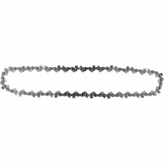 This chainsaw chain features a 3/8-inch pitch, 0.04-inch gauge, and 40 drive links. It is designed for use with compatible 10-inch bar chainsaws. The 4.5 mm file size indicates the recommended round file for sharpening. Suitable for cutting wood in applications such as pruning, limbing, and firewood cutting.