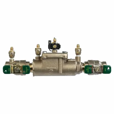 Watts Modular compact design: 007, 1/2 in Pipe Size, FNPT x FNPT, 10 in Overall Lg - Watts Double Check Backflow Preventers
