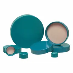 This green urea screw cap features an F217/PTFE liner for chemical resistance and a secure seal. Designed for laboratory bottles with a 15-425 mm screw closure, it is suitable for storing reagents, solvents, and samples in research and analytical settings.