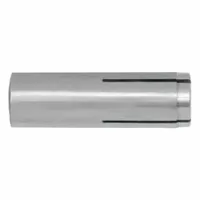 DEWALT drop-in anchor for flush mounting in pre-drilled holes in concrete or masonry. Stainless steel construction resists corrosion. Coarse thread, 5/8 in diameter, 2 in overall length. 50-pack