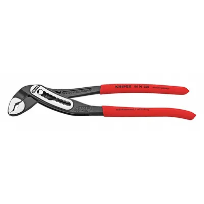 KNIPEX Water Pump Plier: V, Groove Joint, 2 in Max Jaw Opening, 250 mm Overall Lg - V-Jaw Tongue & Groove Pliers