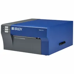 The BRADY J4000 is a full-color inkjet desktop printer that operates PC-connected or standalone. It includes a CMY ink cartridge with built-in printhead, two ink cartridge storage caps, and the Brady Workstation Safety and Facility Identification Software Suite. This printer is used for producing labels, signs, and tags for facility safety identification applications such as pipe marking, lockout/tagout, and hazard communication.