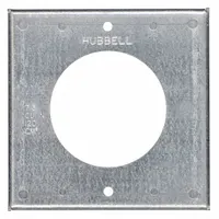 HUBBELL WIRING DEVICE-KELLEMS Electrical Box Cover: 1 Gangs, Raised, 1/2 in Raised Ht (MPN HBL50SC)